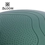 Close up shot of a green Bloom anti-burst yoga ball