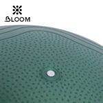 Close up shot of a green Bloom anti-burst yoga ball
