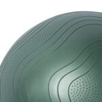 Close up shot of a green Bloom anti-burst yoga ball